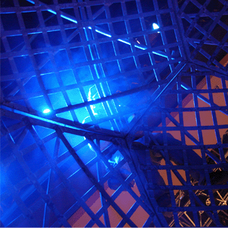 Looking thru the globe during set up