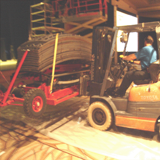 The Globe wieghs approx 3200-4000 lbs