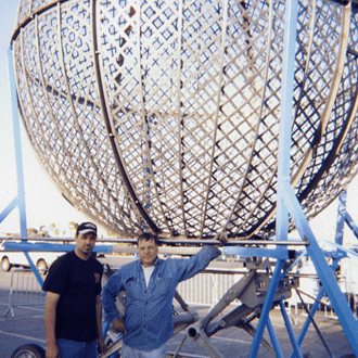 John And Bill McNiff After Building the new globe