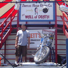 Hanging out will the American Motordrome guys and Smamantha and Wally